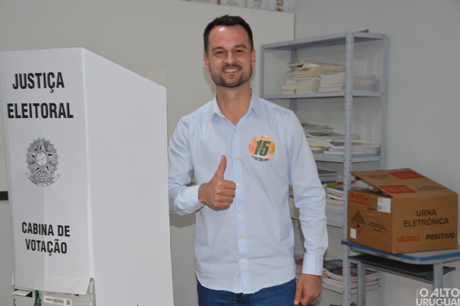 João Vendruscolo vota no Distrito de Castelinho