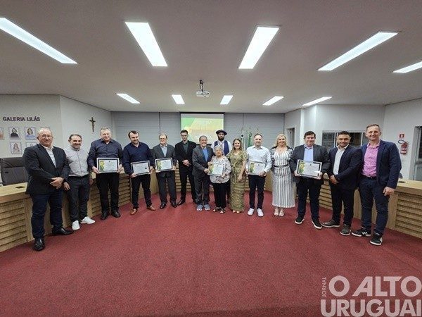 Poder Legislativo reconhece contribuições de profissionais ao município