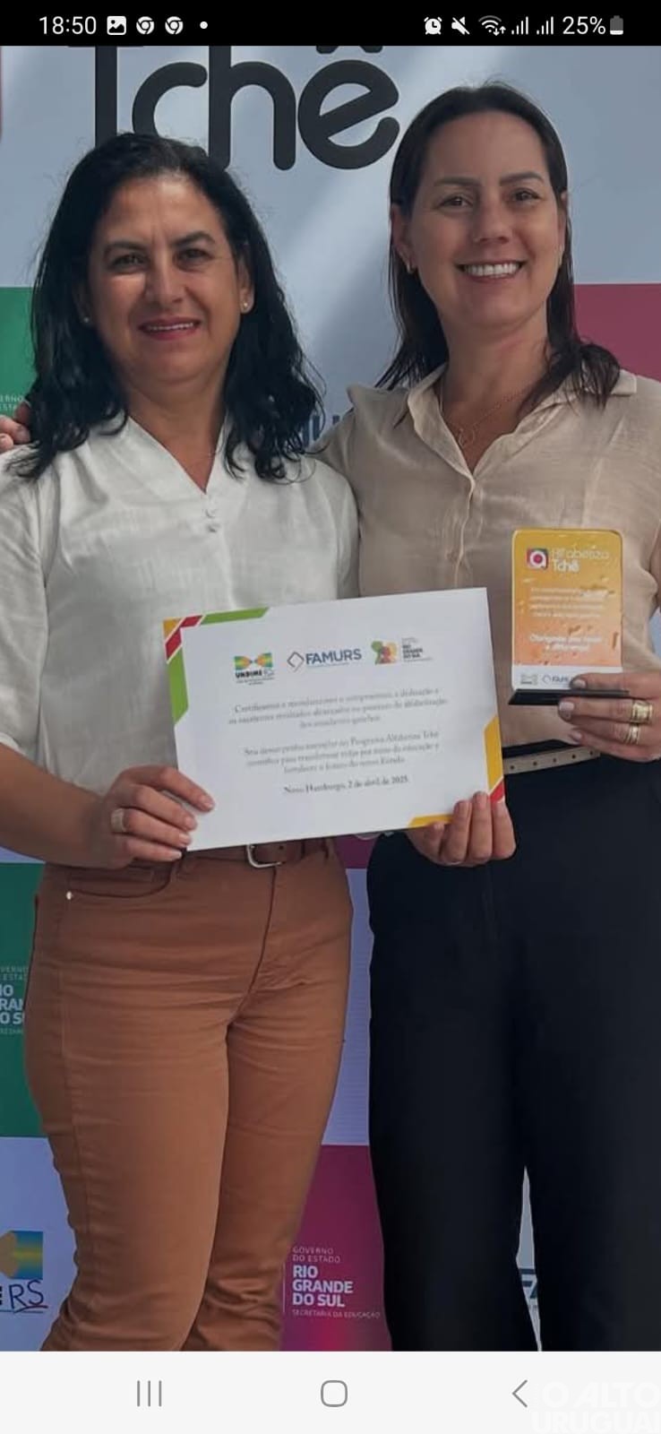 Cristal do Sul: Escola Mathias Balduíno Huppes é reconhecida pelo Prêmio Alfabetiza Tchê