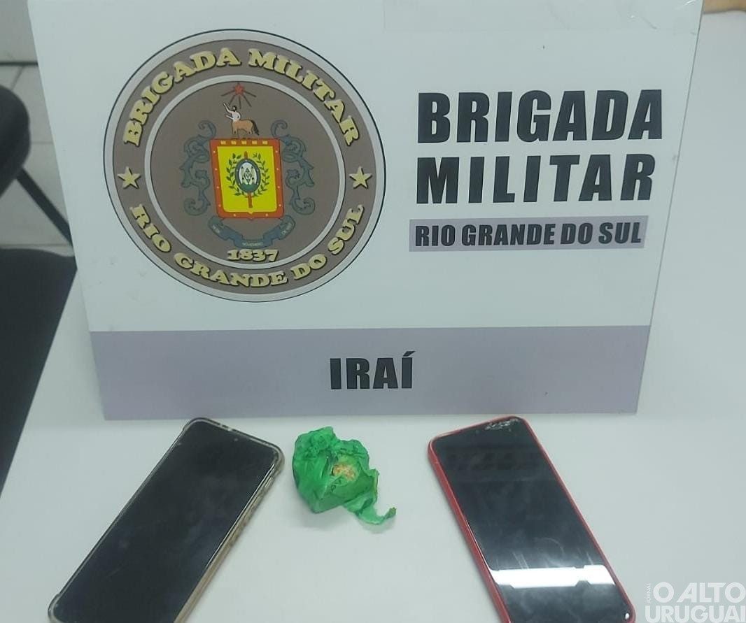 Brigada Militar prende jovem por tráfico de drogas em Iraí