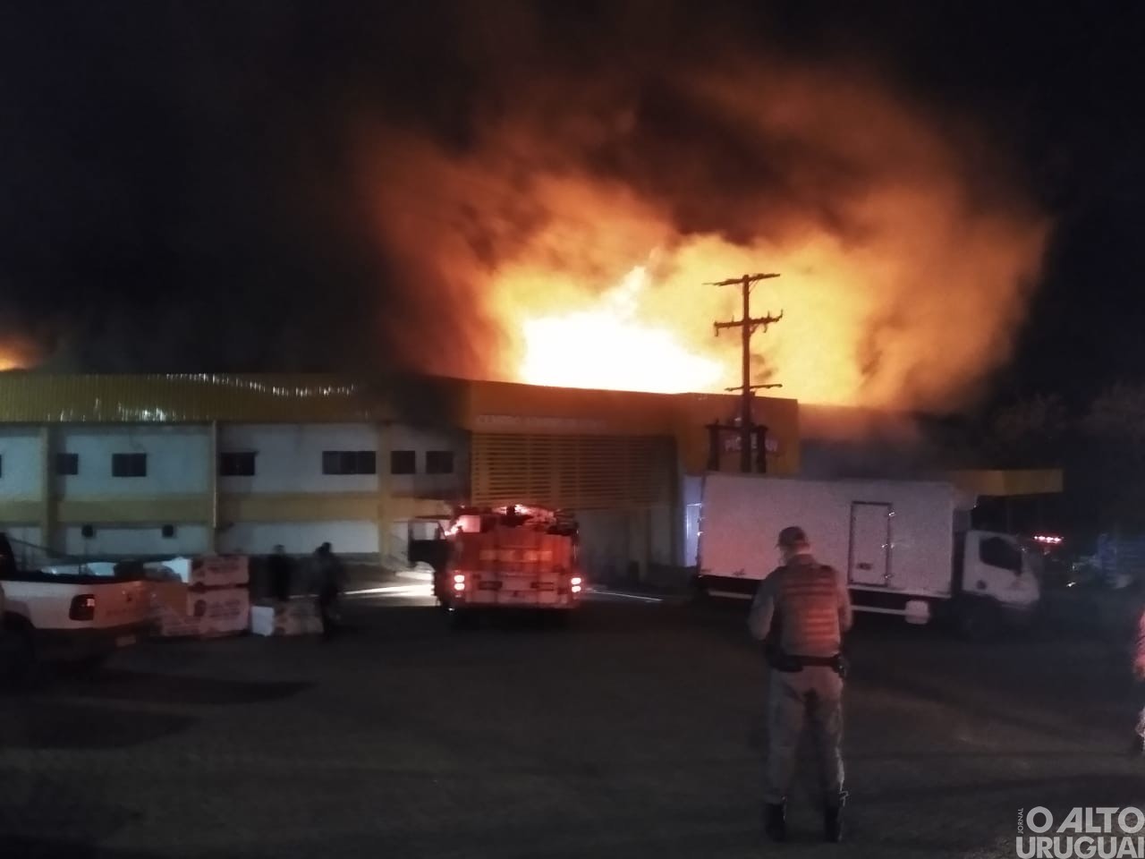 Registrado incêndio na Frangos Piovesan em FW
