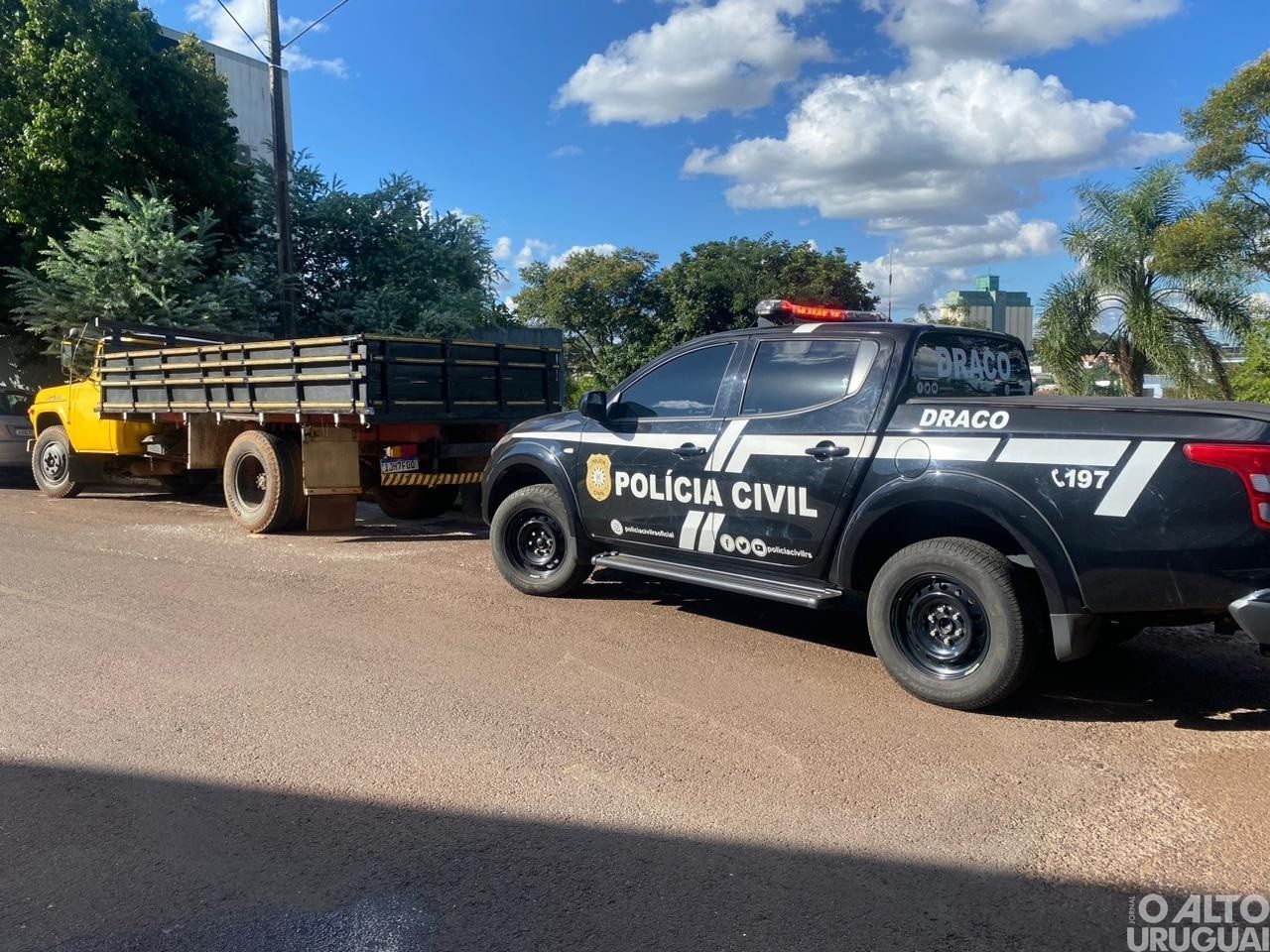 Caminhão furtado em Frederico Westphalen é localizado em Carazinho