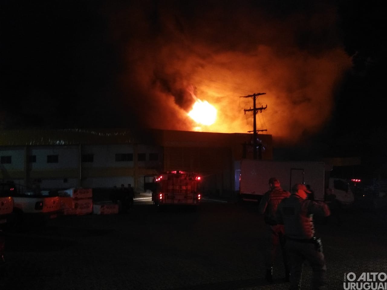 Registrado incêndio na Frangos Piovesan em FW