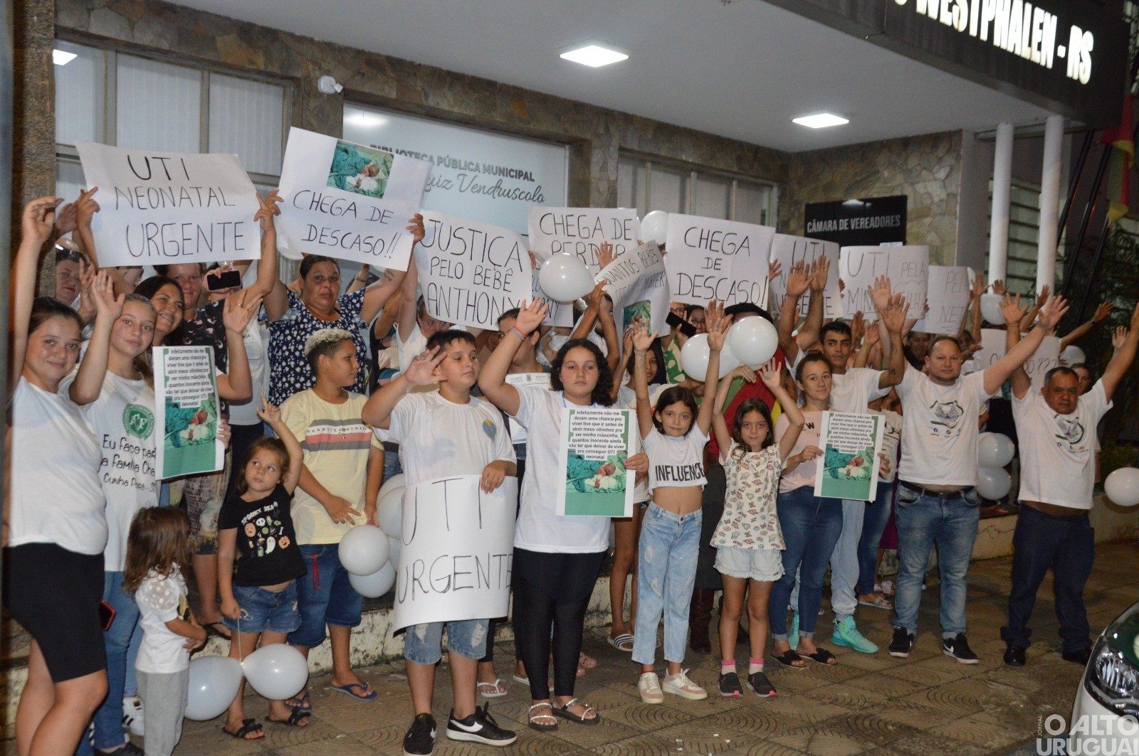 AUNP-RS realiza protesto pacífico em FW
