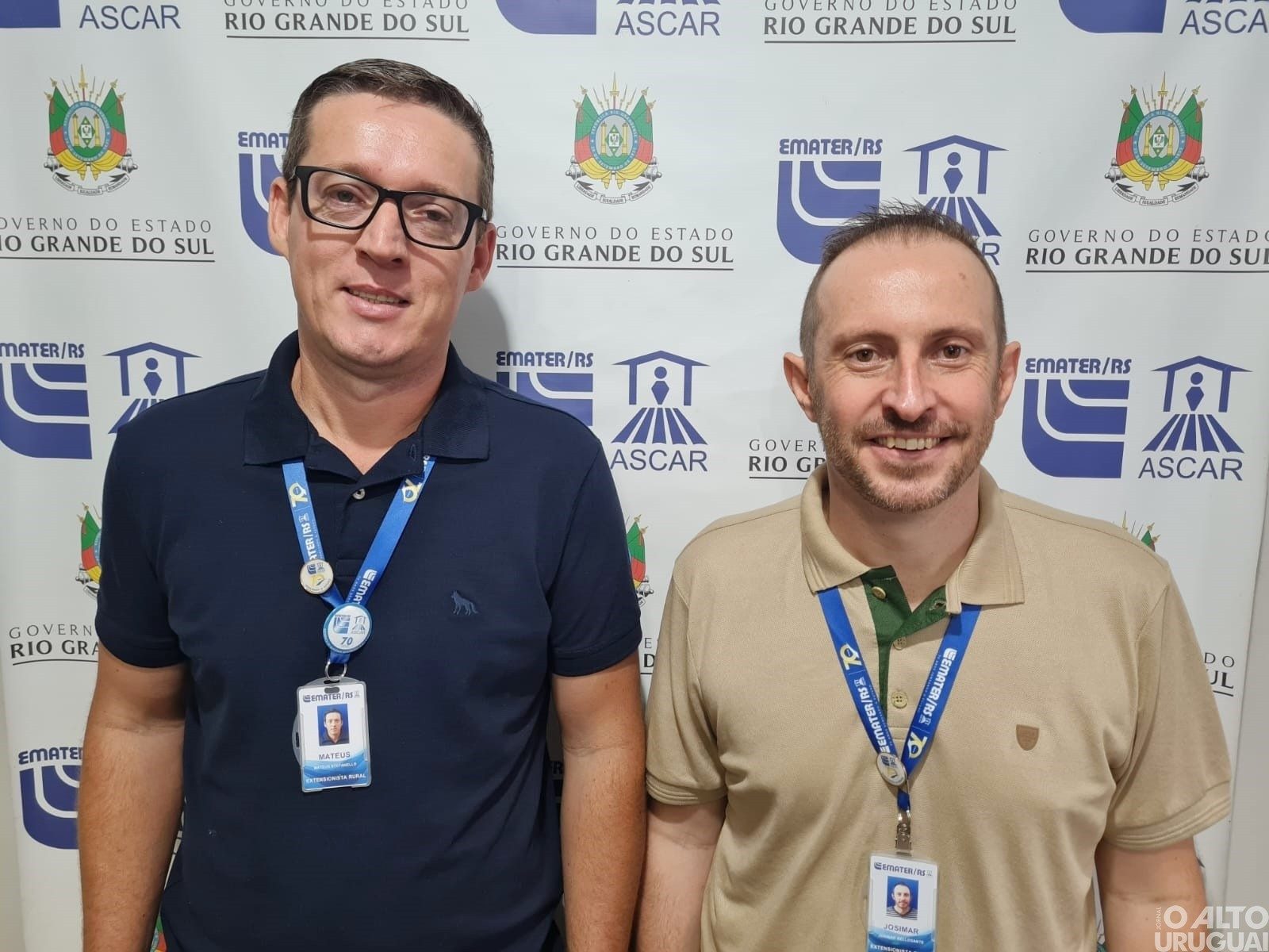 Mateus Stefanello e Josimar Bellegante assumem gerência regional da Emater de FW