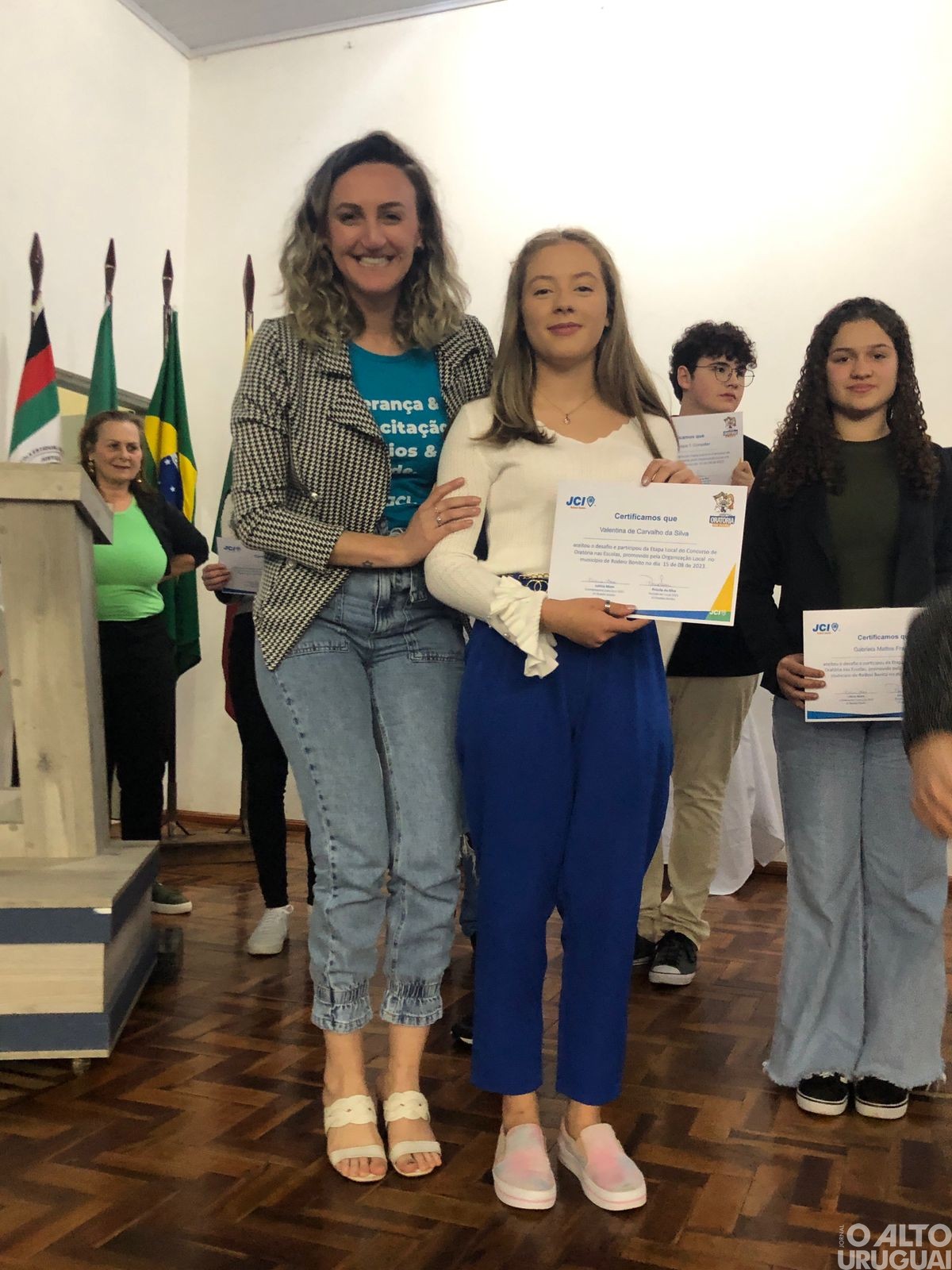 Estudantes de Rodeio Bonito participam da final do Concurso de Oratória nas Escolas