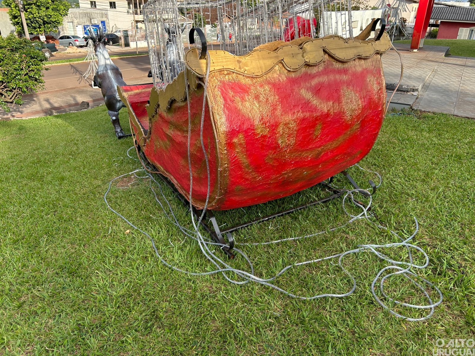Decoração natalina é vandalizada em Seberi