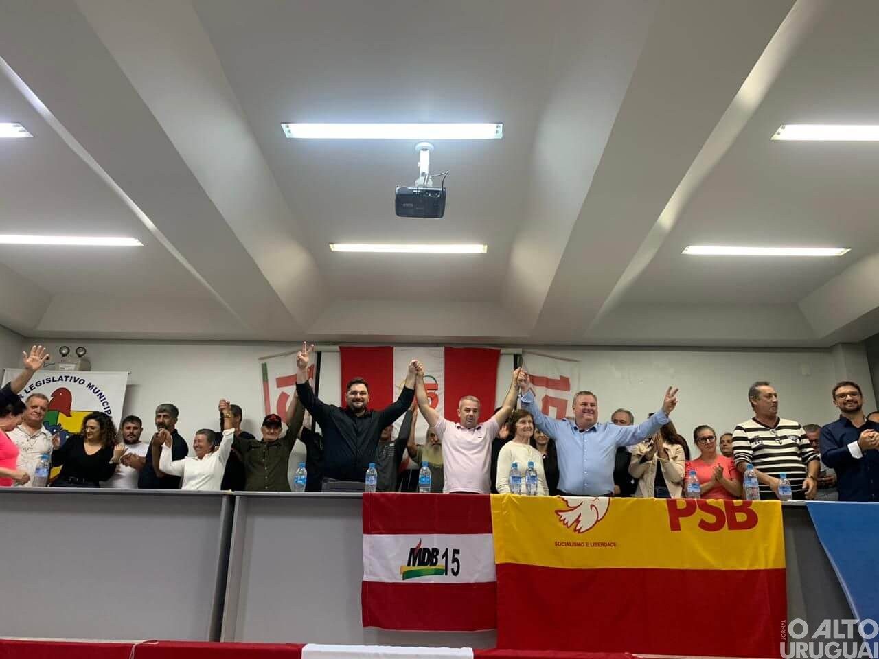 Benhur Daillor Barth e Paulo Eurico Piaia lançam pré-candidatura ao Executivo em Palmitinho