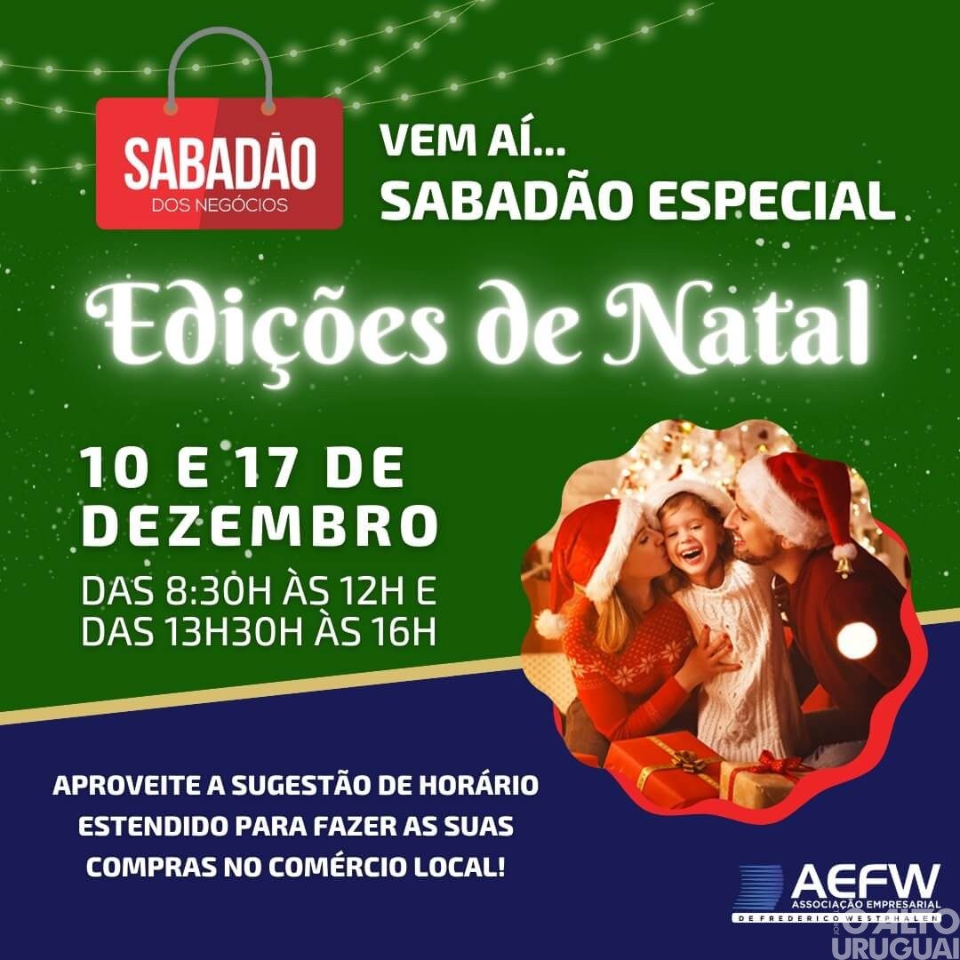 Sábado é dia de Sabadão de Natal em FW