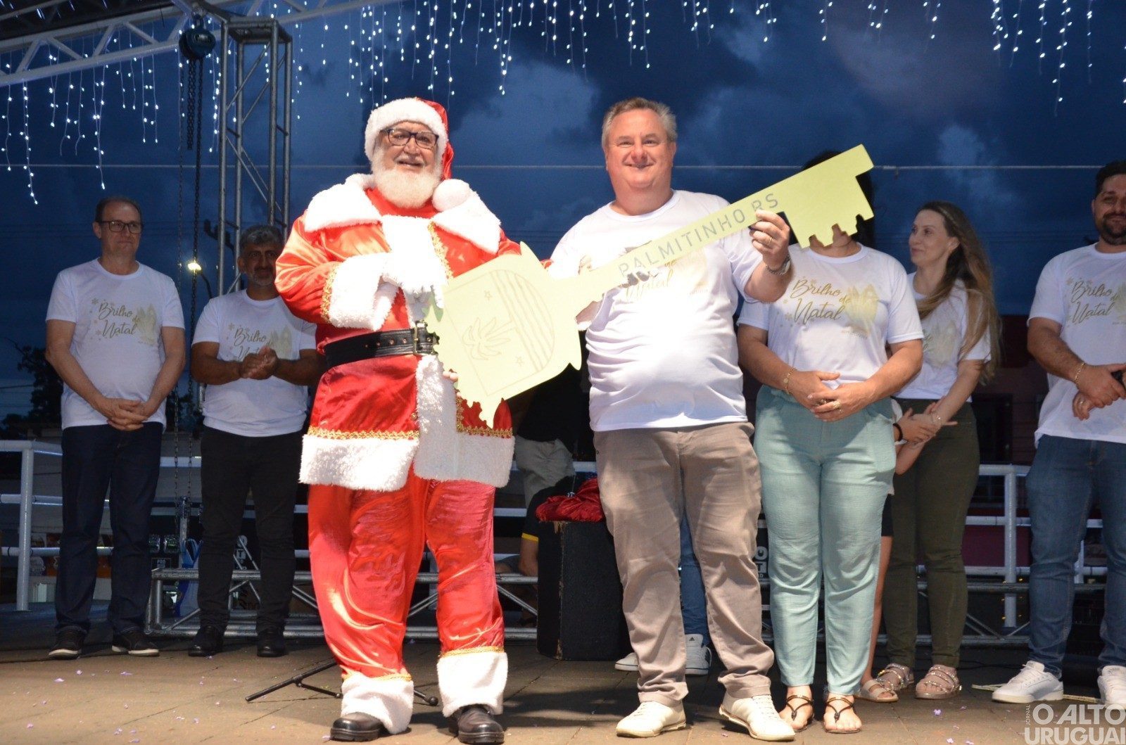 Palmitinho realiza a cerimônia de abertura das comemorações de Natal