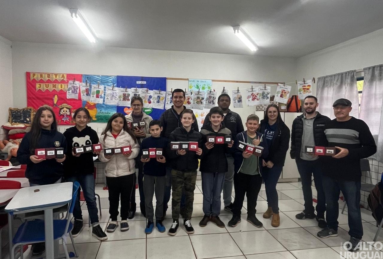 UFSM/FW leva educação ambiental e coleta seletiva a escolas do Médio Alto Uruguai