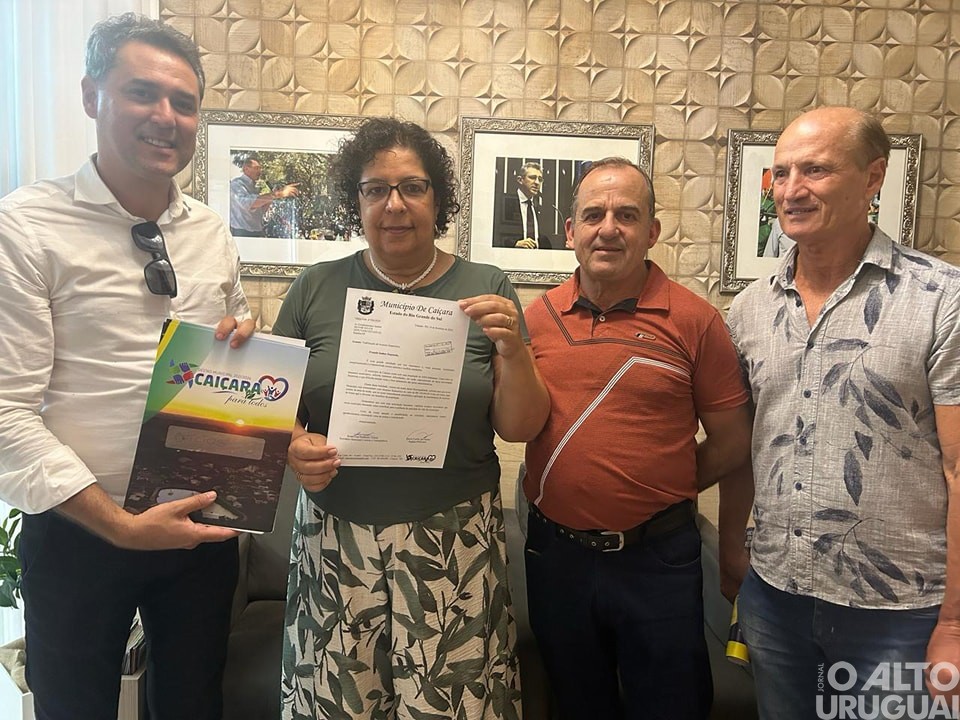 Prefeito de Caiçara e vereadores cumprem agenda em Porto Alegre