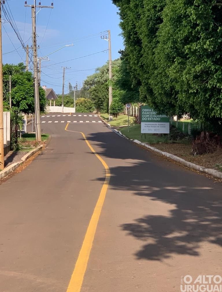 Rua Duque de Caxias de Iraí tem obra finalizada