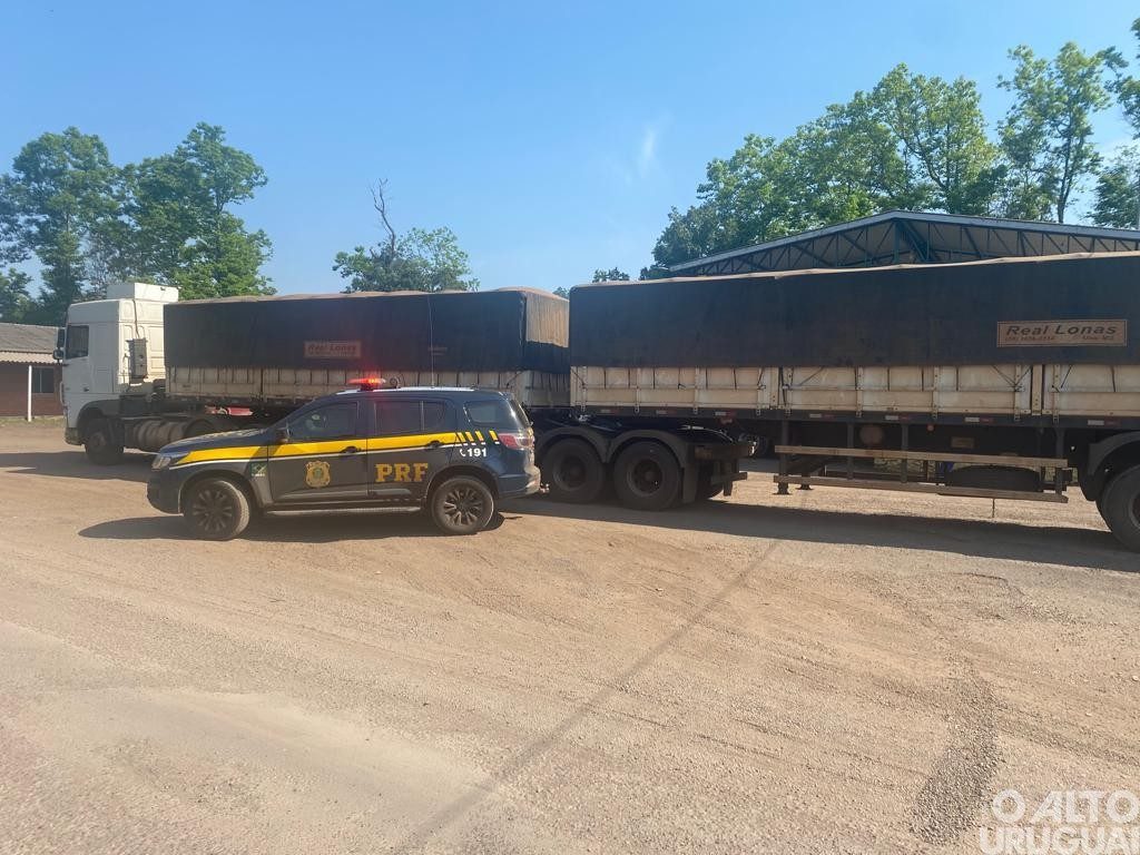 PRF flagra bitrem transitando com 25 toneladas de excesso de peso em Iraí