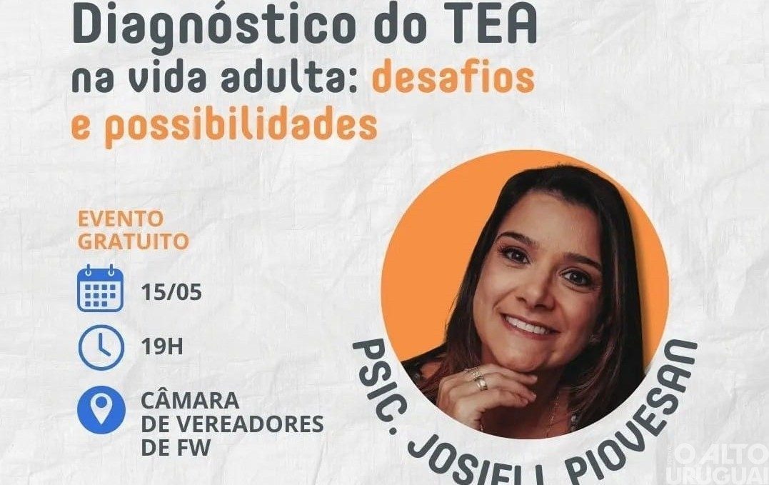 “Diagnóstico do TEA na vida adulta” será tema de palestra nesta quarta-feira