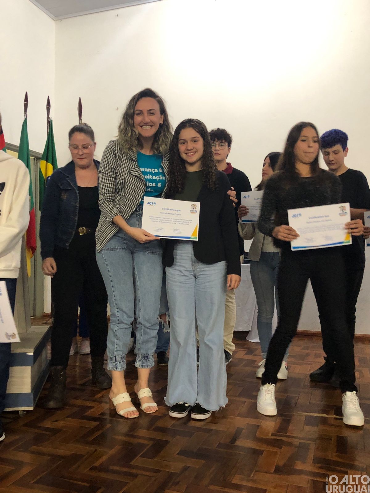 Estudantes de Rodeio Bonito participam da final do Concurso de Oratória nas Escolas