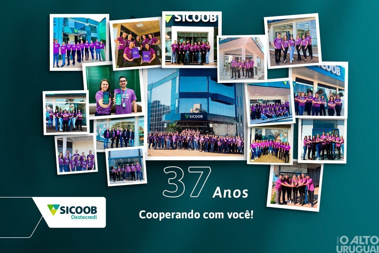 Sicoob Oestecredi comemora 37 anos de histórias e valores