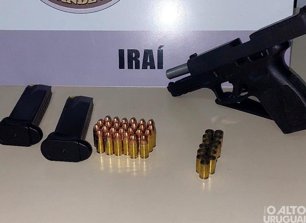 Brigada Militar prende homem por disparos de arma de fogo em Iraí