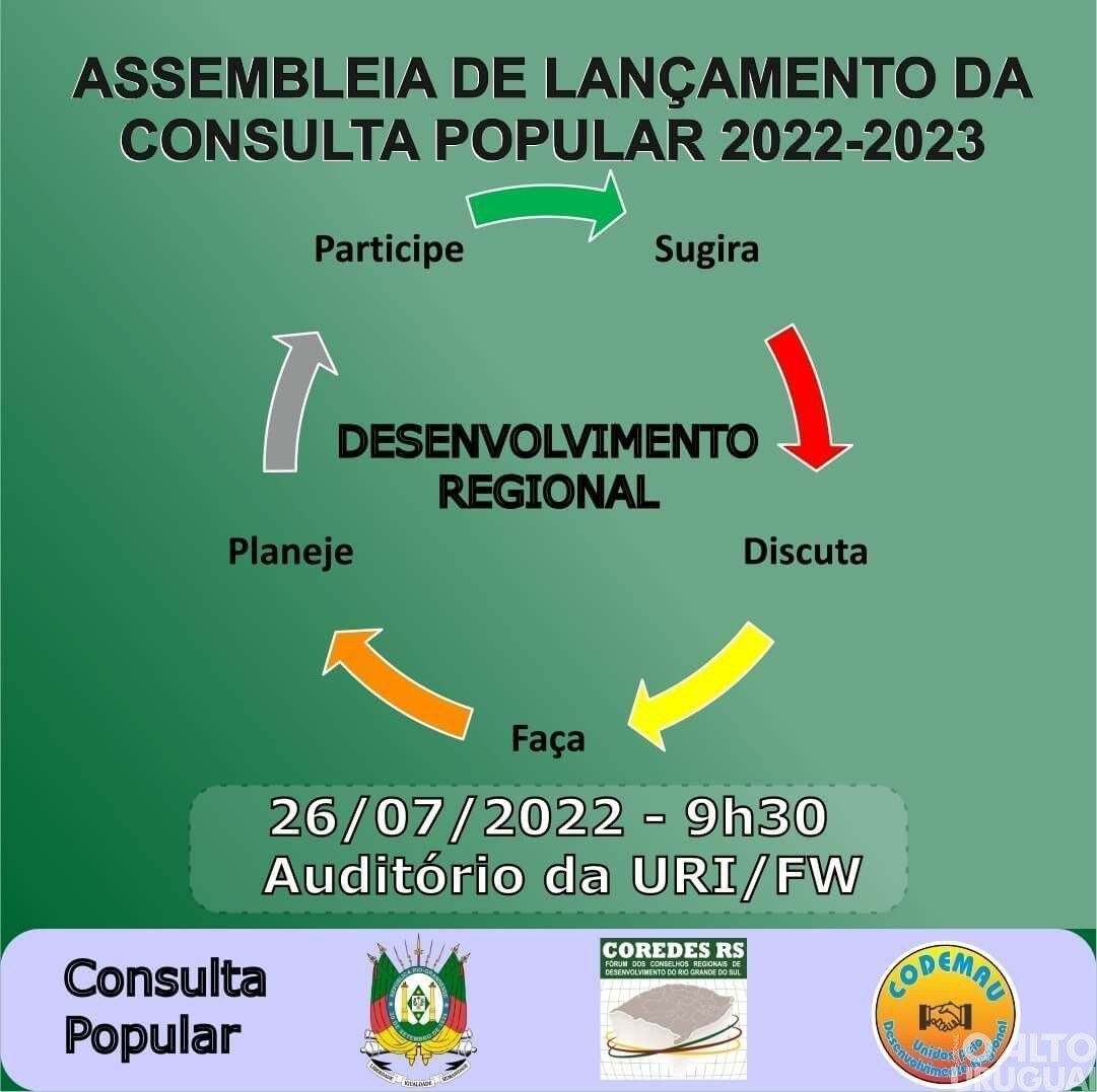 Consulta Popular 22/23: assembleia regional de lançamento será na terça-feira