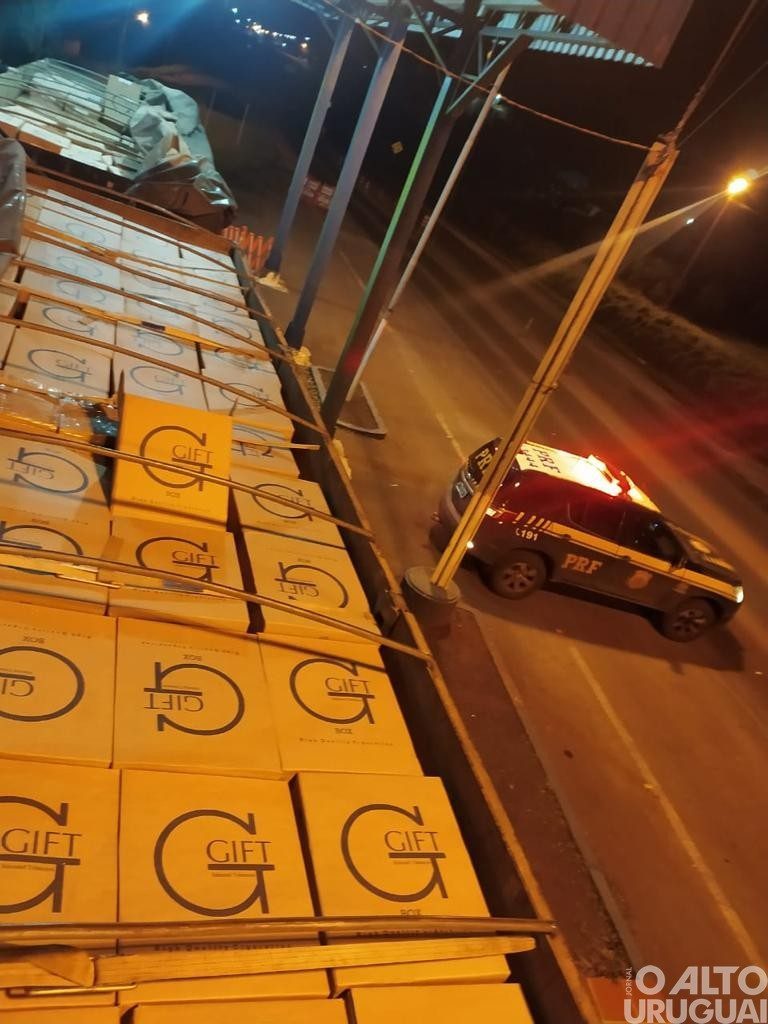 Carga avaliada em mais de R$ 1,3 milhão é apreendida em Seberi