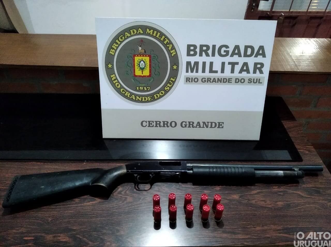 Espingarda é apreendida em ocorrência de Maria da Pena em Cerro Grande