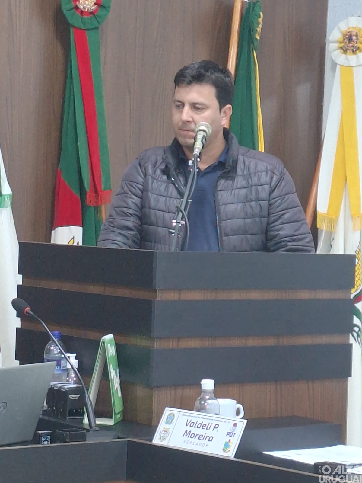Prefeito de Cristal do Sul participa de sessão na Câmara de Vereadores