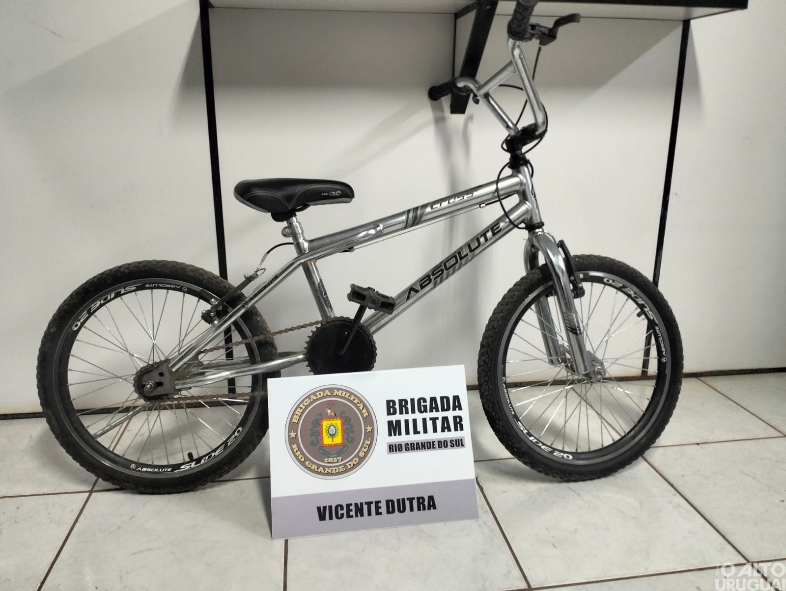 Homem é preso pela BM por furto de bicicleta em Vicente Dutra