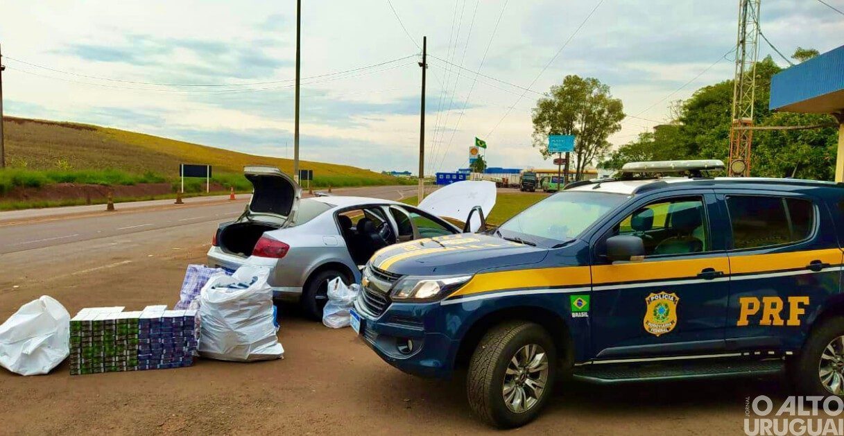 PRF prende casal com cigarros contrabandeados em Seberi