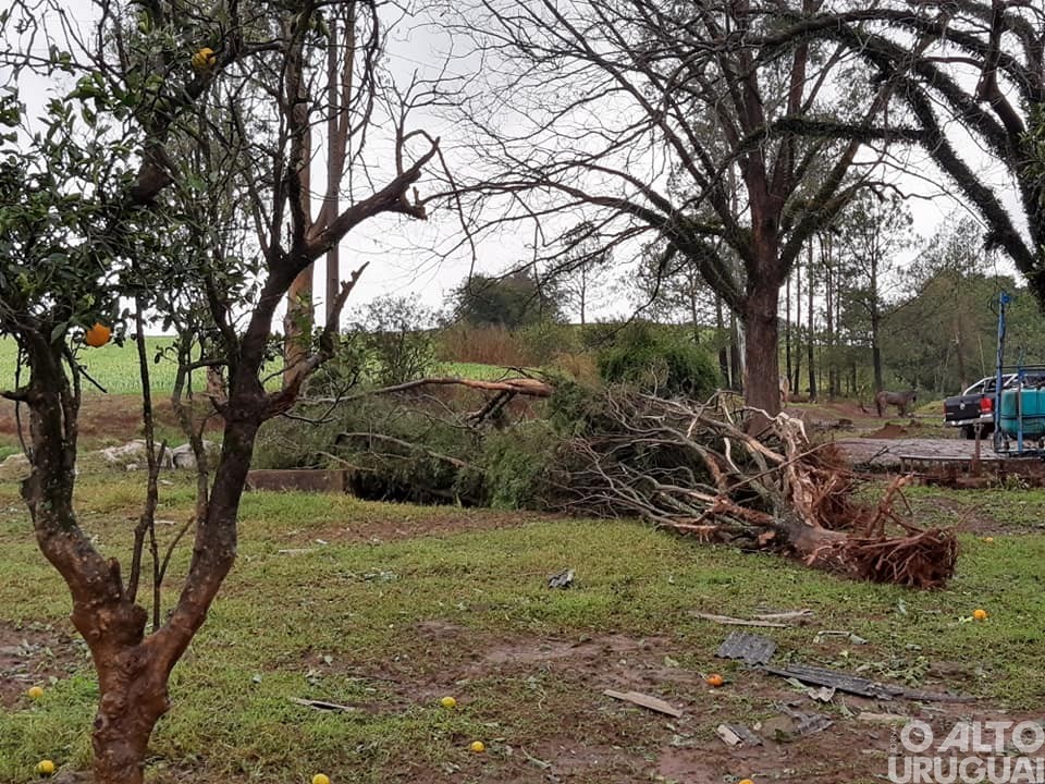 Temporais causam prejuízos a mais de 60 famílias em Cerro Grande