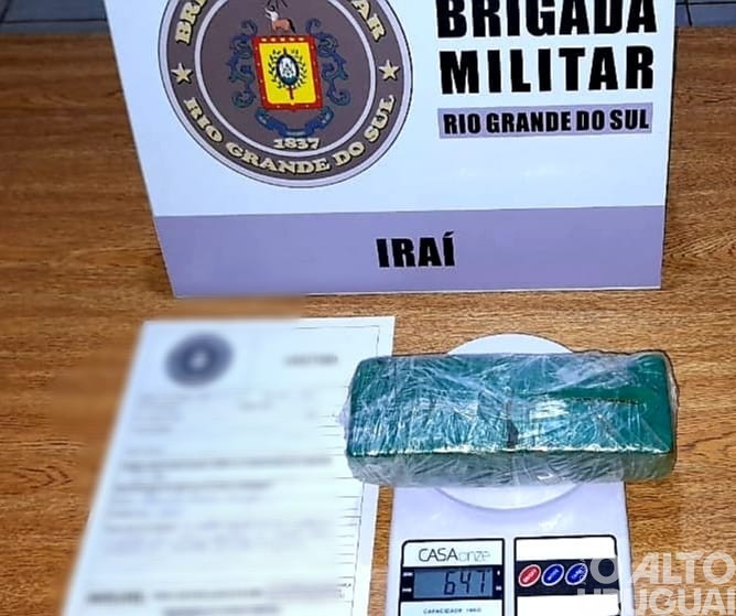 BM apreende entorpecente em Iraí