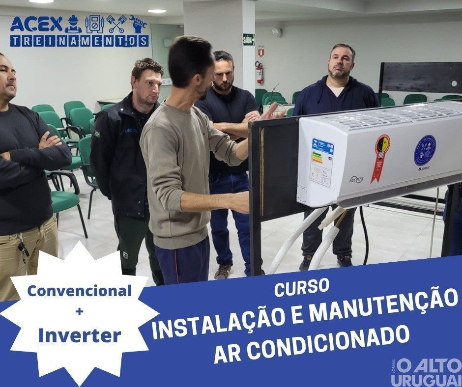 Curso de instalação e manutenção de ar-condicionado acontece nos dias 16 e 17