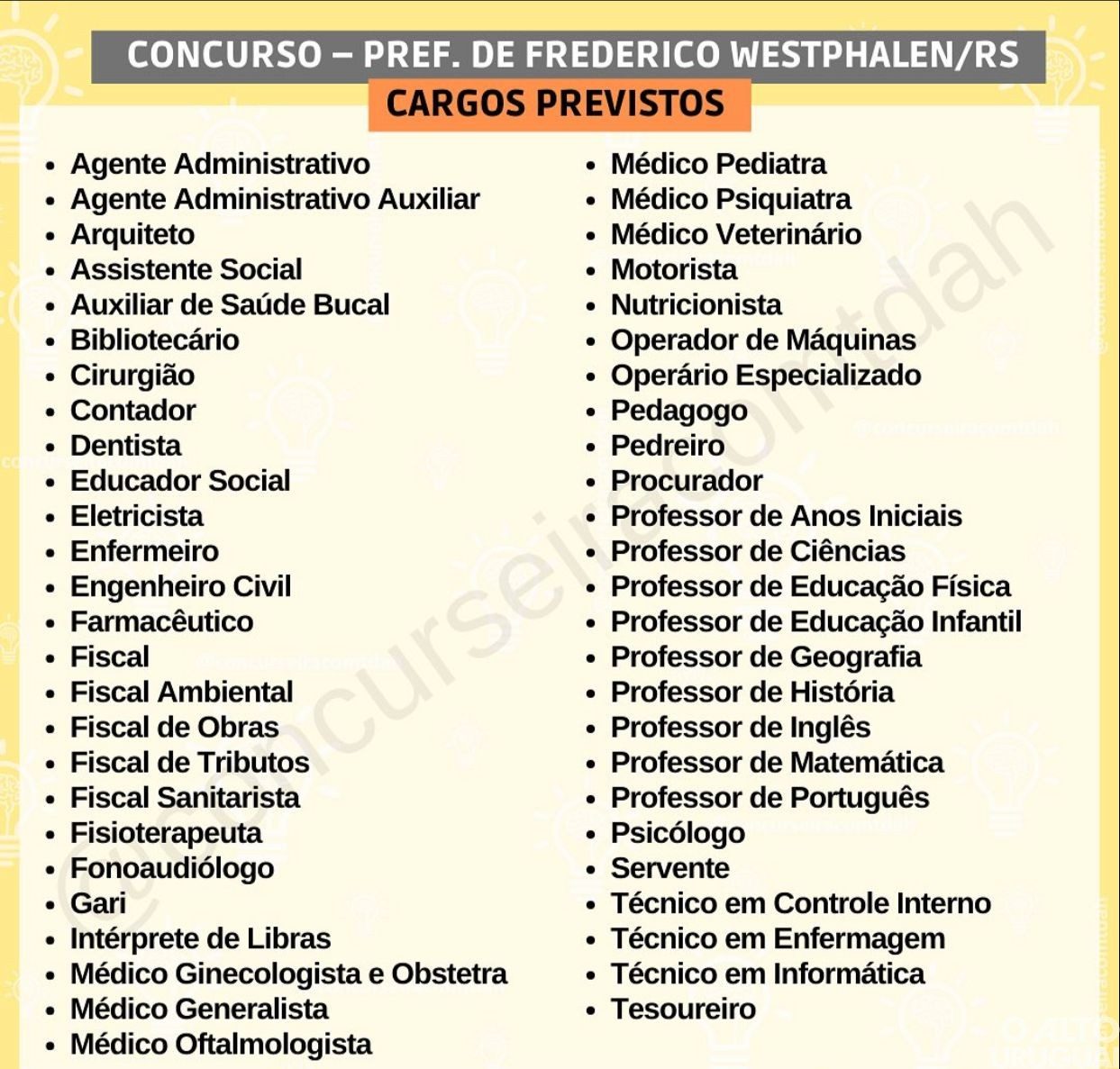 Prefeitura de FW deve realizar concurso público em 2024