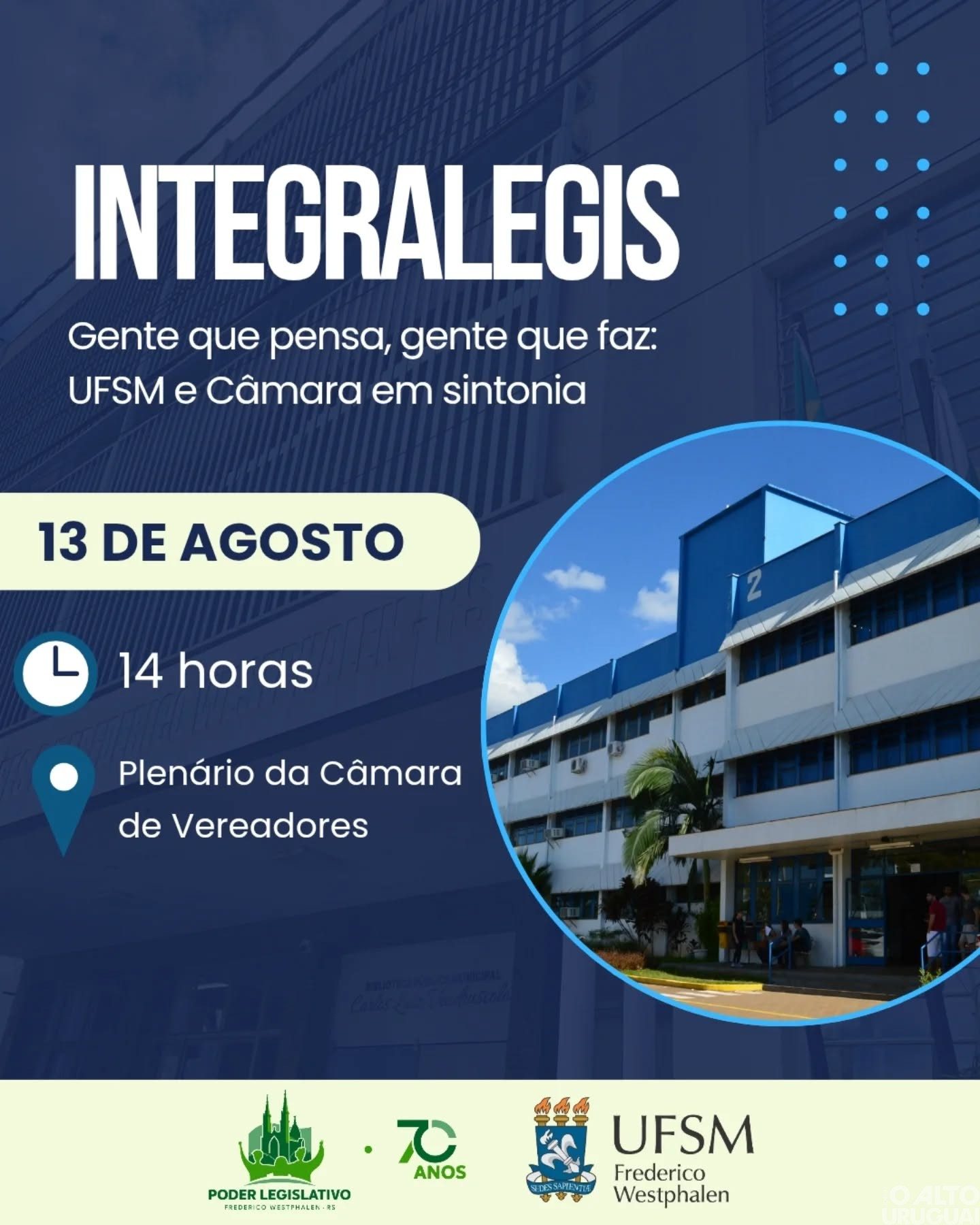 Câmara de FW promove encontro com estudantes da UFSM