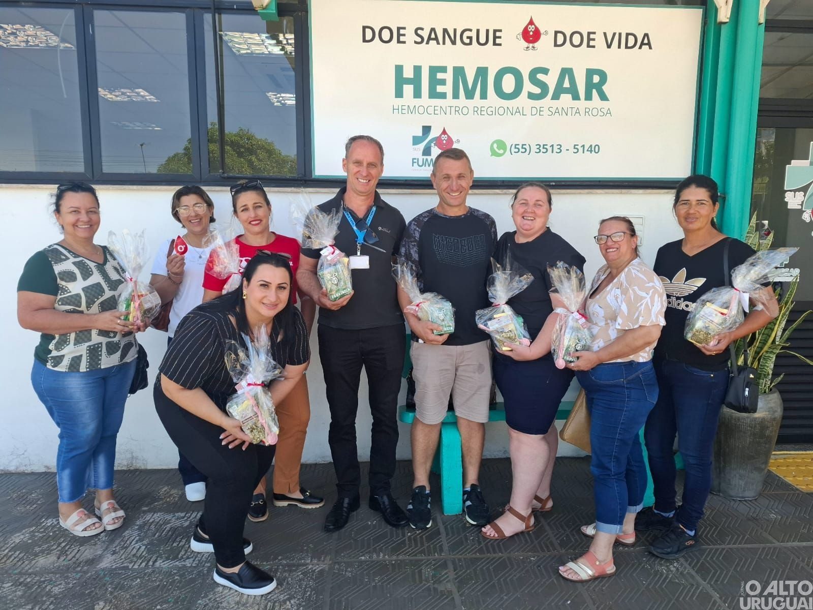 Grupo de Vista Alegre realiza doação de sangue em Santa Rosa