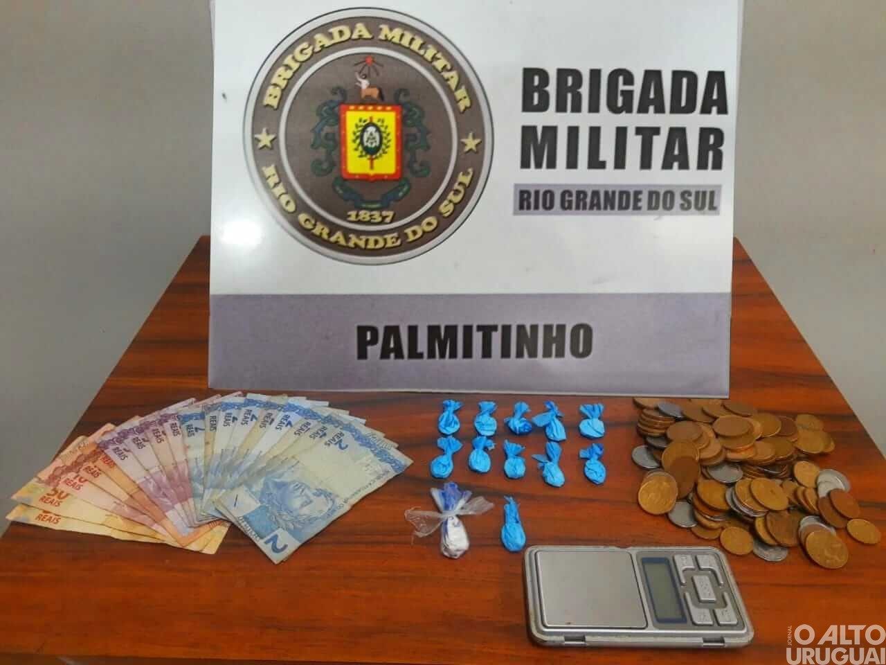 BM prende homem por tráfico de drogas em Palmitinho