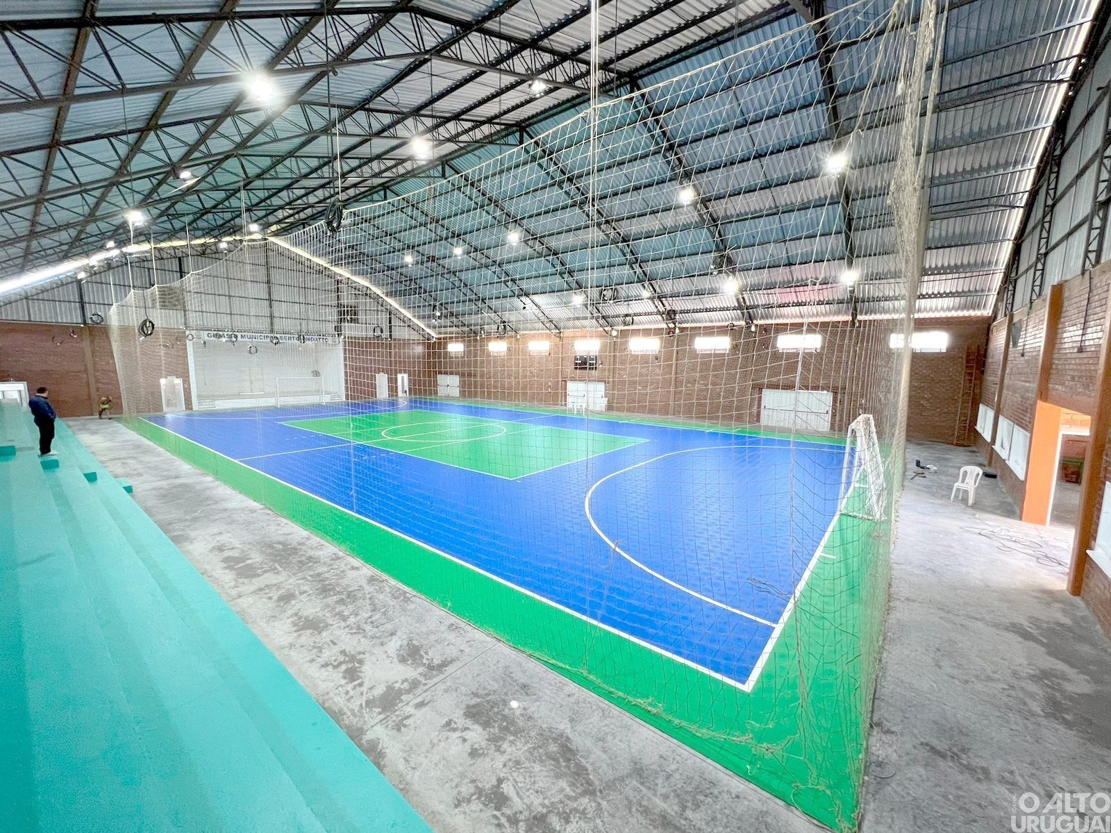 Quadra municipal de esportes de Novo Tiradentes é reinaugurada