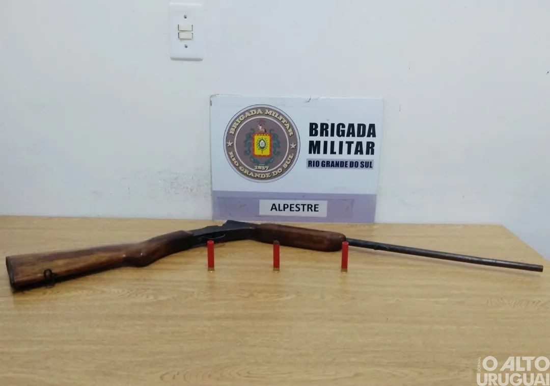 BM prende homem por porte ilegal de arma de fogo em Alpestre