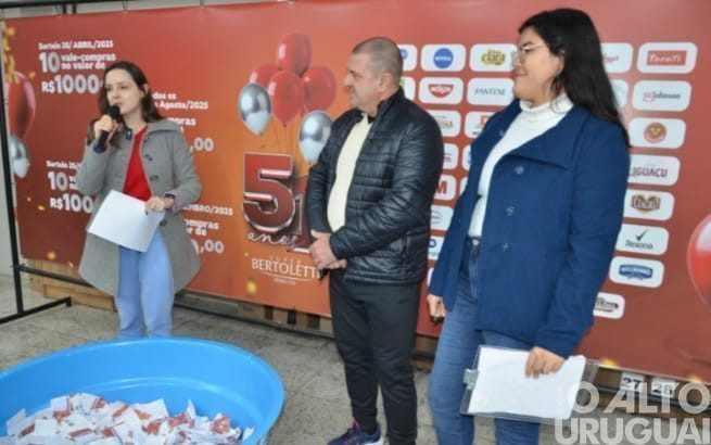 Supermercado Bertoletti realiza seu quarto sorteio de agosto