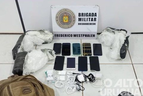 Brigada Militar prende homem e apreende celulares em Frederico Westphalen