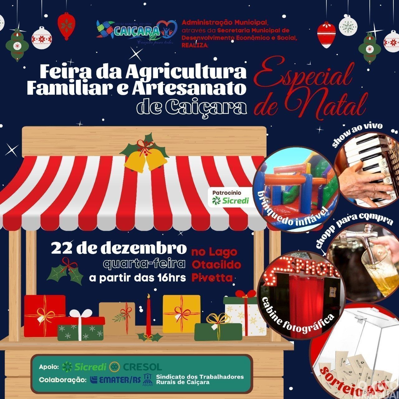 Feira de Agricultura de Caiçara acontece nesta quarta-feira