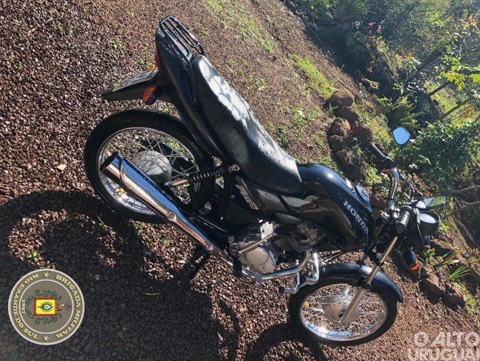 Motocicleta furtada em Seberi é recuperada pela BM