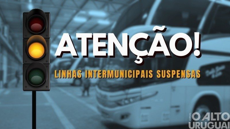 Linhas intermunicipais são suspensas em razão das chuvas