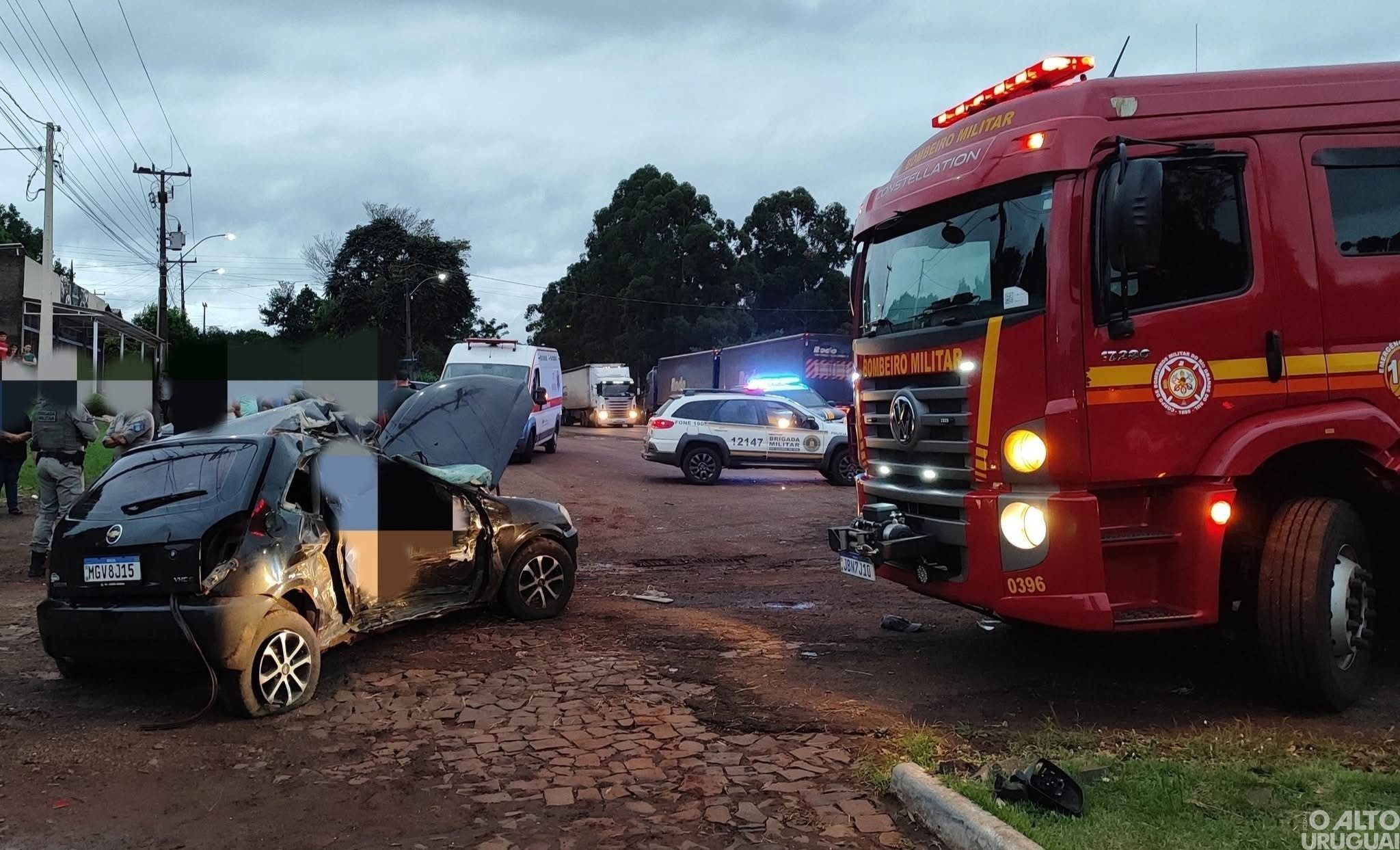 Colisão entre carro e carreta deixa uma vítima fatal na BR-386 em Boa Vista das Missões