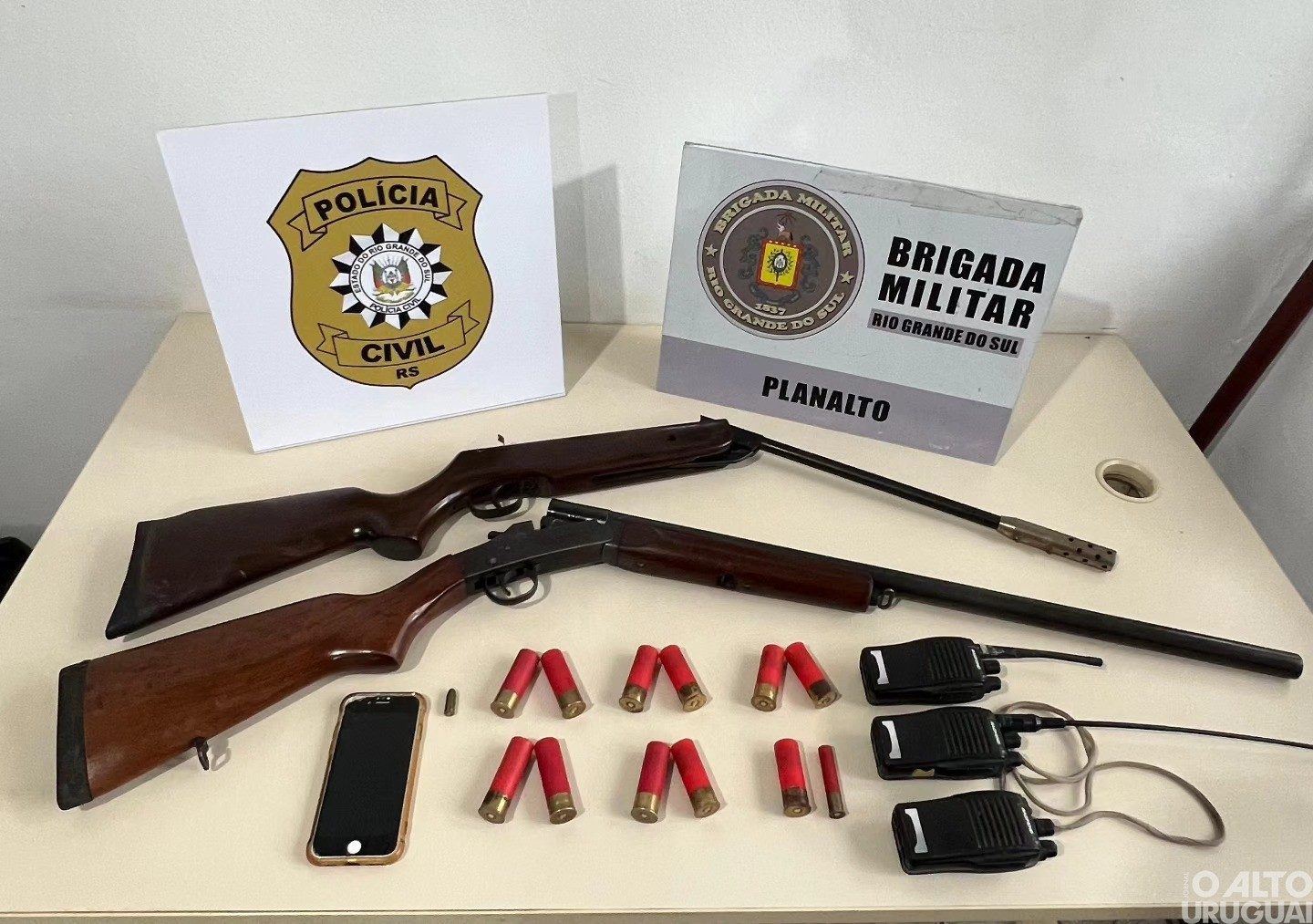 BM e Polícia Civil cumprem mandado de busca e apreensão em Planalto