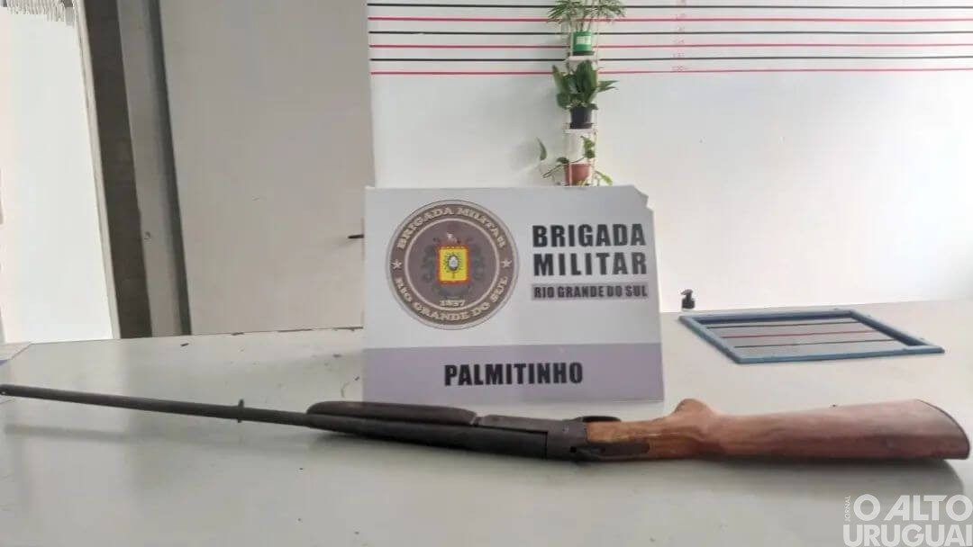 Homem é preso por posse ilegal de arma de fogo em Palmitinho
