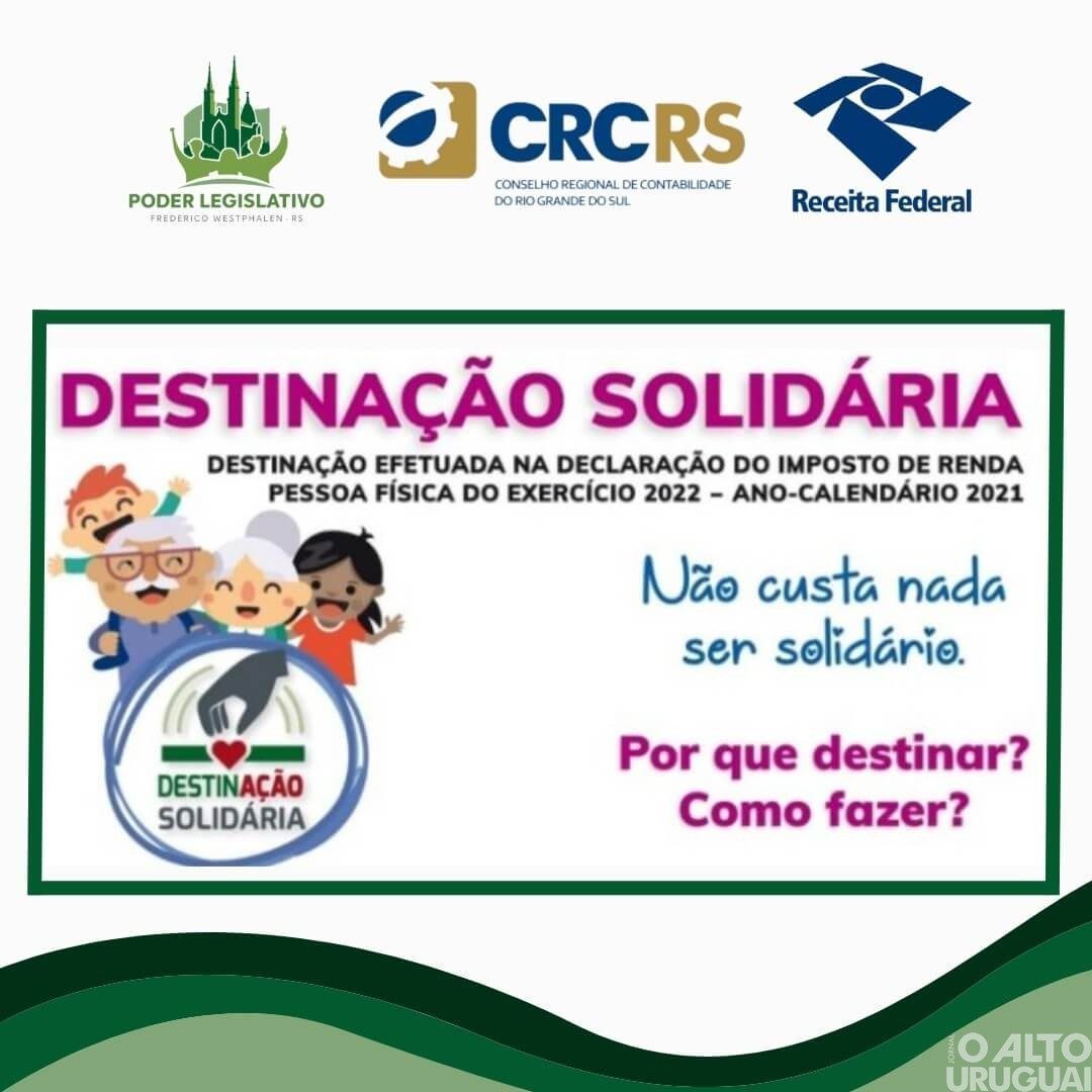 Poder Legislativo de FW lança campanha para incentivar destinação de parte do imposto de renda para Fundos Municipais