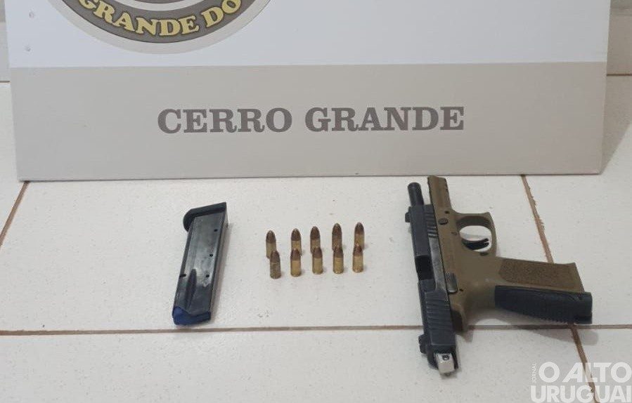 Adolescente é apreendido com arma de fogo em Cerro Grande