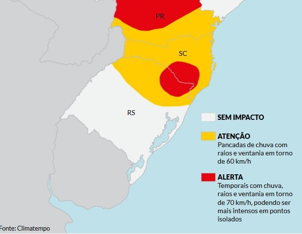 (Crédito: ClimaTempo)