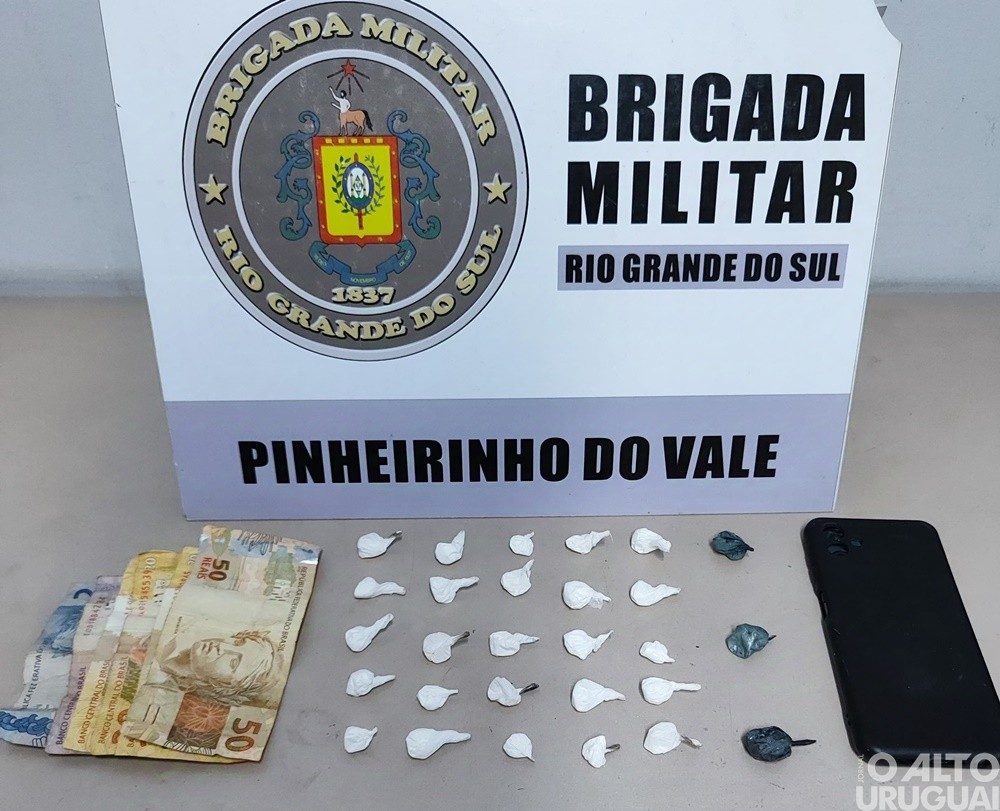 Brigada Militar prende homem por tráfico de drogas em Pinheirinho do Vale