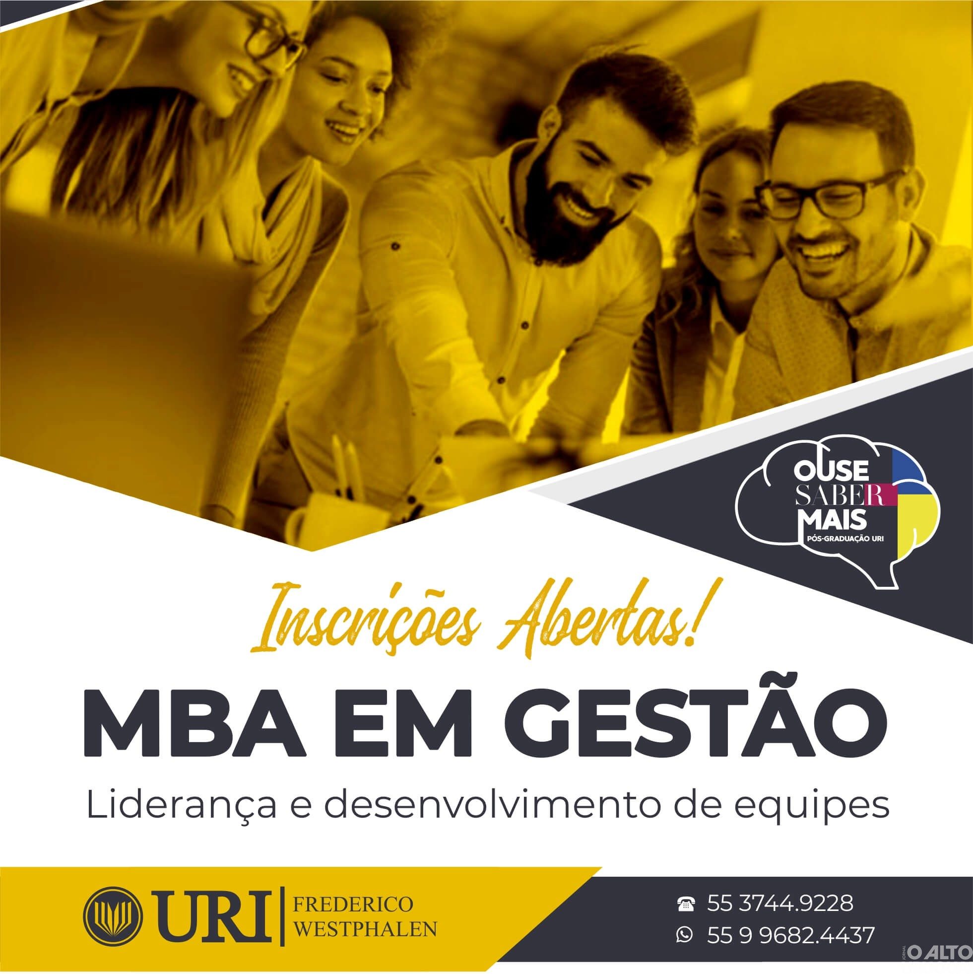 URI/FW oferece MBA em Gestão, Liderança e Desenvolvimento de Equipes